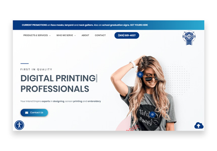 Printing company web design