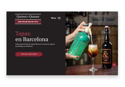 Tapas restaurant web design